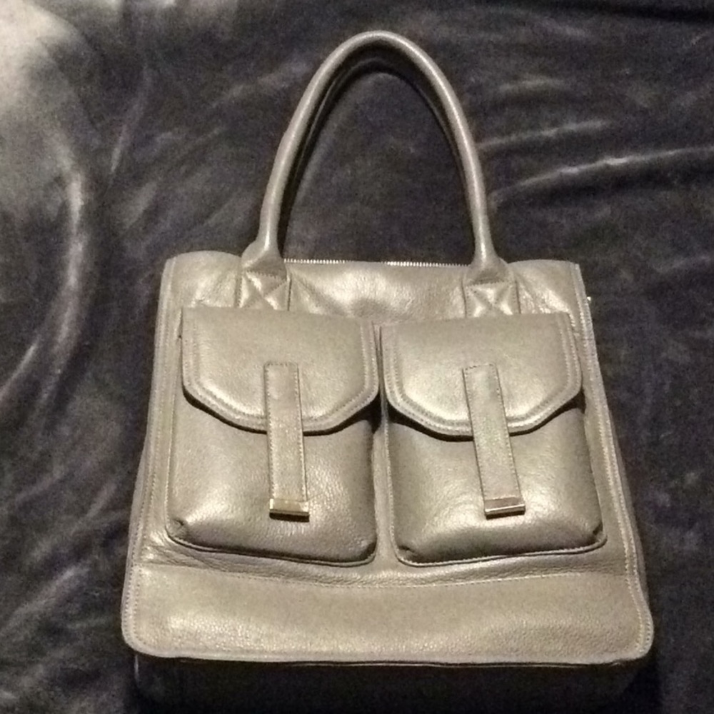Erica Anenberg Madison Messenger Bag Gray